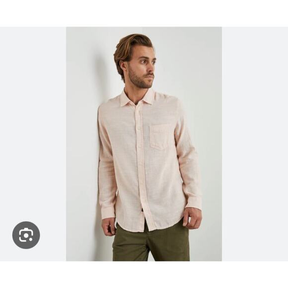 Rails Wyatt Pink Long Sleeve Button Down Shirt Size XXL - Picture 1 of 6